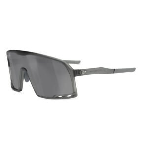 Unisex Shield Sunglasses - Grey Frame, Smoke Lens