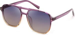 Purple Ombre Oversized Square Sunglasses – Gradient Lens