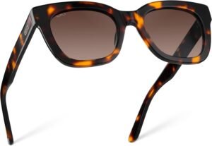 Tortoise Oversized Square Sunglasses – Brown Gradient