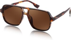 Tortoise Oversized Square Sunglasses – Brown Lens