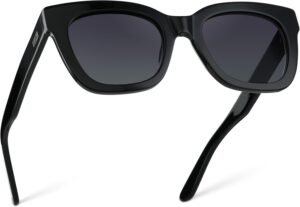 Black Cat-Eye Sunglasses Unisex – Gray Gradient Lens