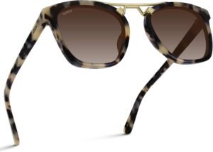 Tortoise Cat-Eye Sunglasses – Brown Gradient Lens