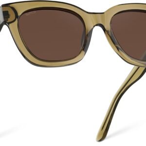 Olive Square Sunglasses – Brown Lens, Unisex
