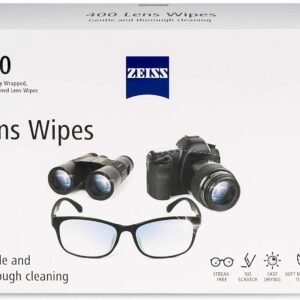 ZEISS Pre-Moistened Alcohol Wipes, Glasses Cleaner, 400 Count